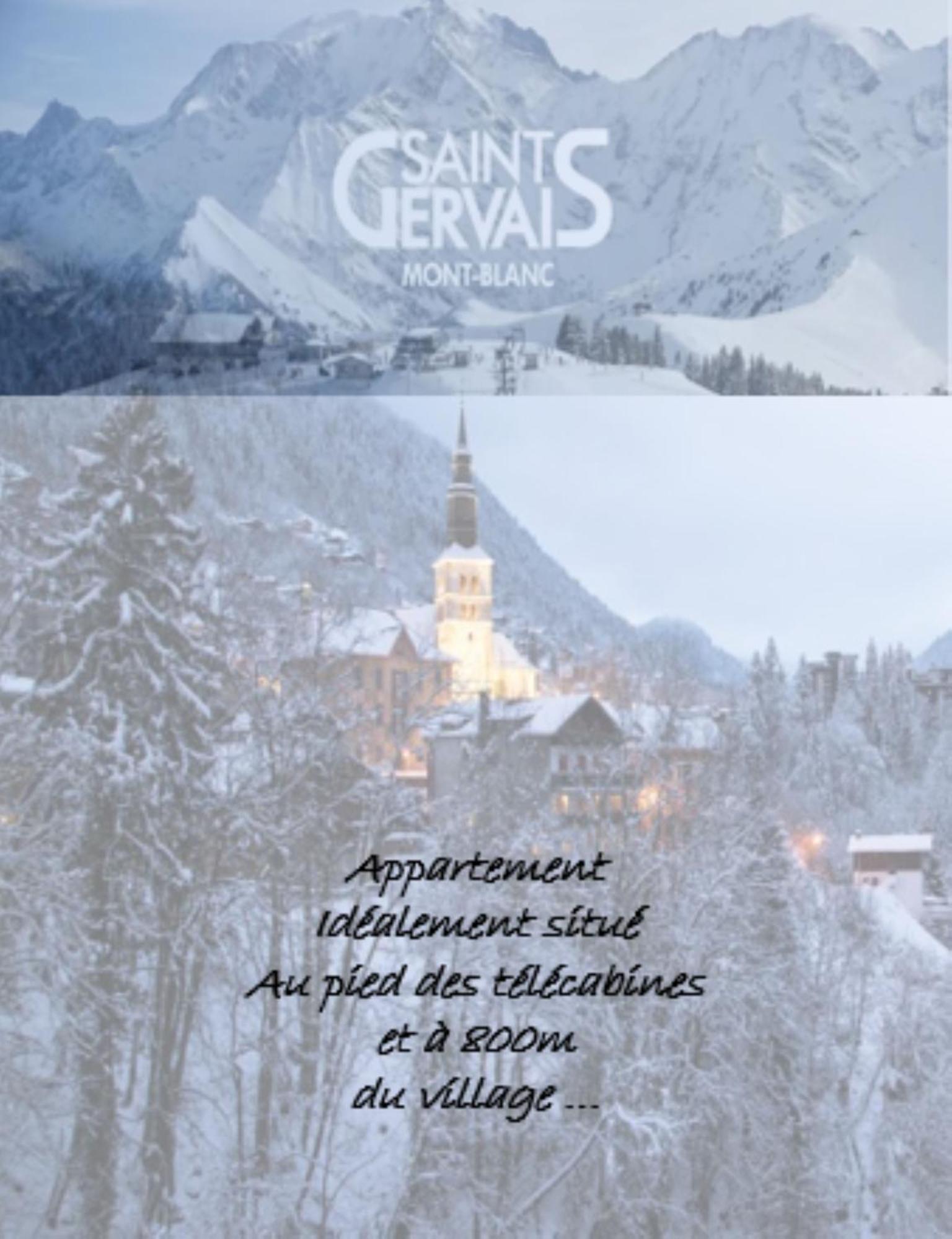 Appartement T2+Cabine Independante Au Depart Des Telecabines Saint-Gervais/Bettex/Mont D'Arbois المظهر الخارجي الصورة