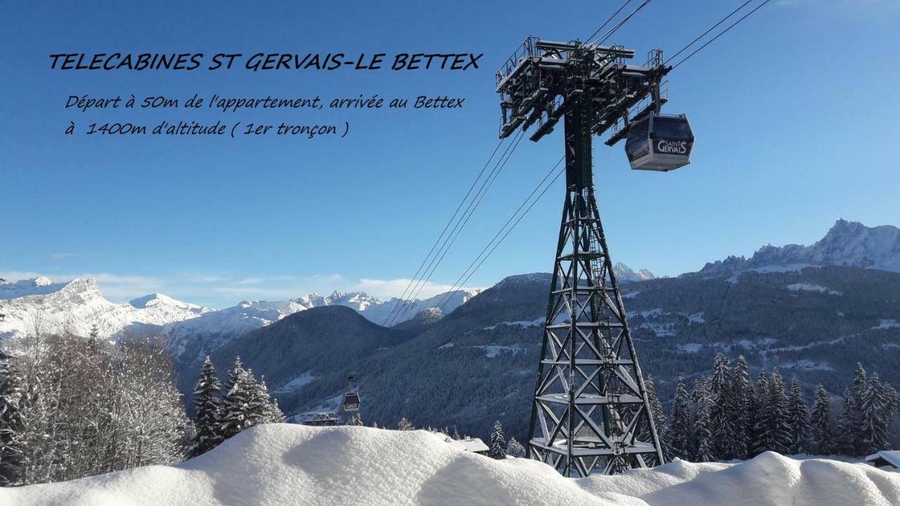 Appartement T2+Cabine Independante Au Depart Des Telecabines Saint-Gervais/Bettex/Mont D'Arbois المظهر الخارجي الصورة